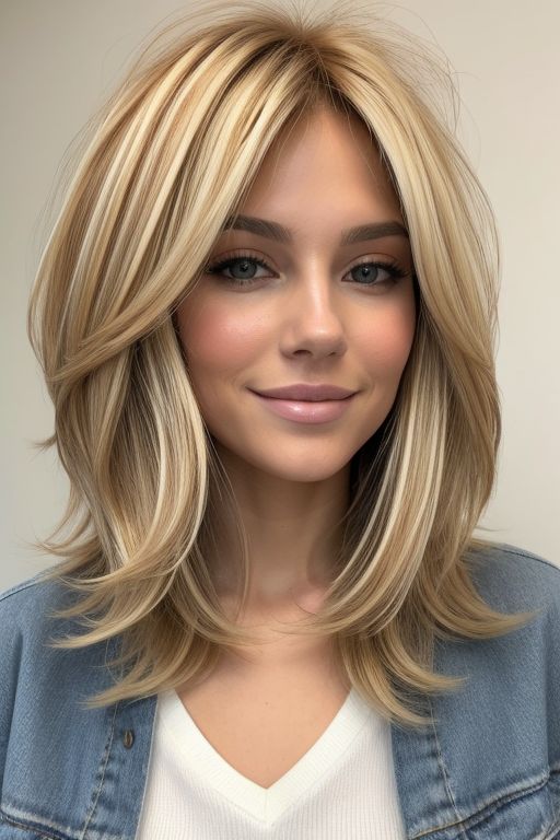 Honey Blonde Layers With Volume_6474743