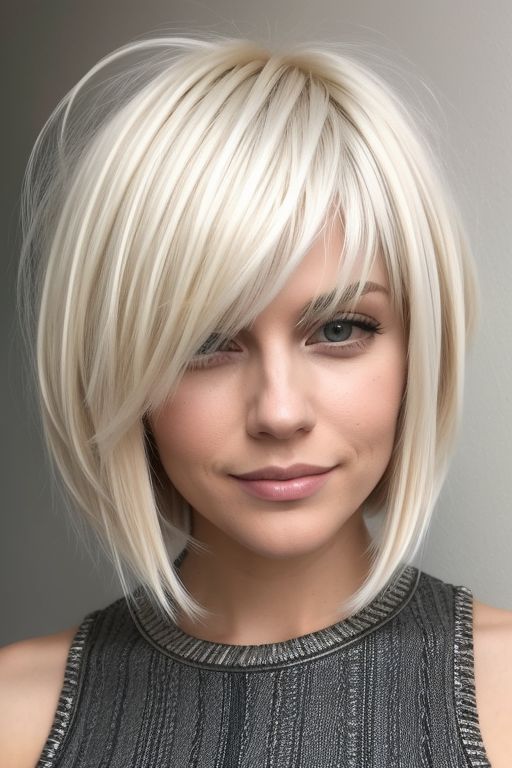 Platinum Blonde Choppy Bob_6435522