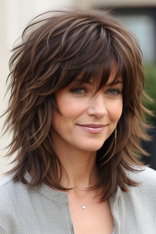 Shaggy Layers for Wavy Hair_862522