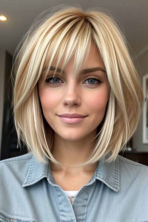 Warm Blonde Layers With Subtle Texture_523211