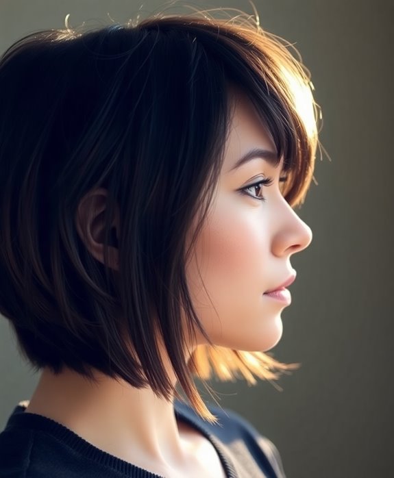 55+ Gorgeous Shag Haircuts for Women 18 asymmetrical layered hairstyle style