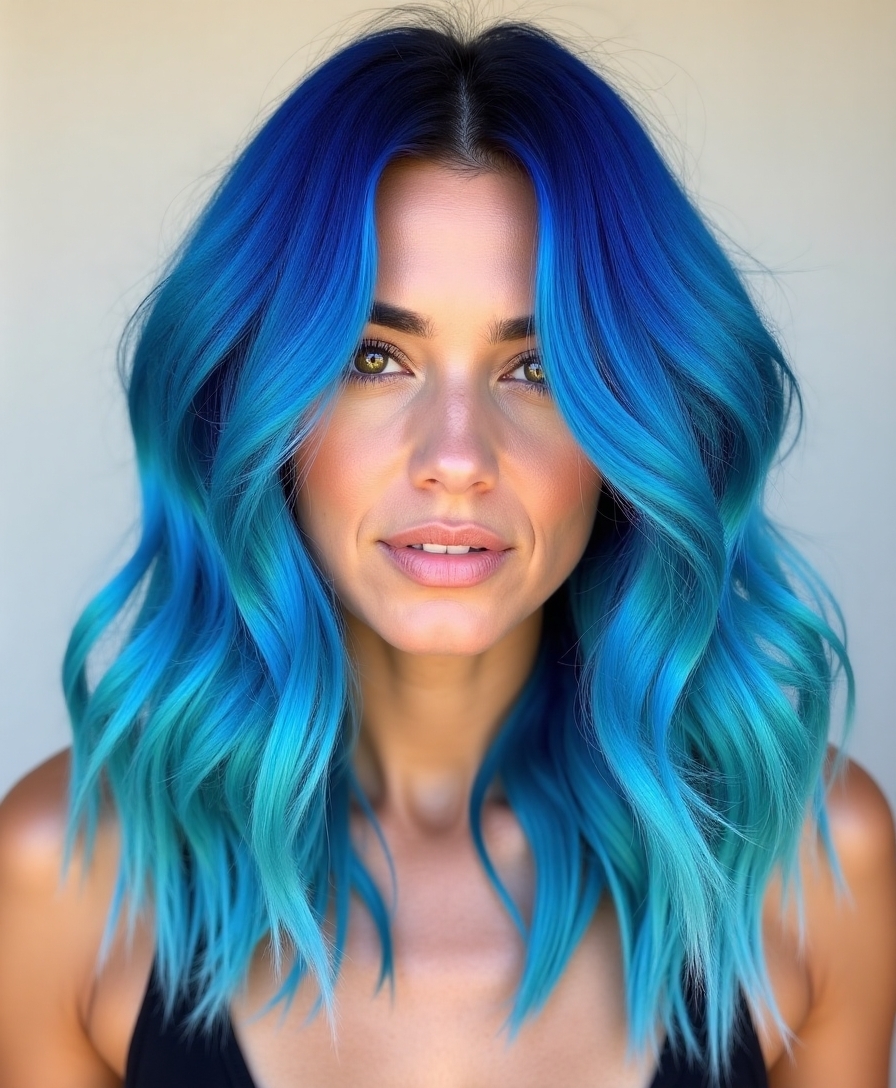 bold electric blue trend