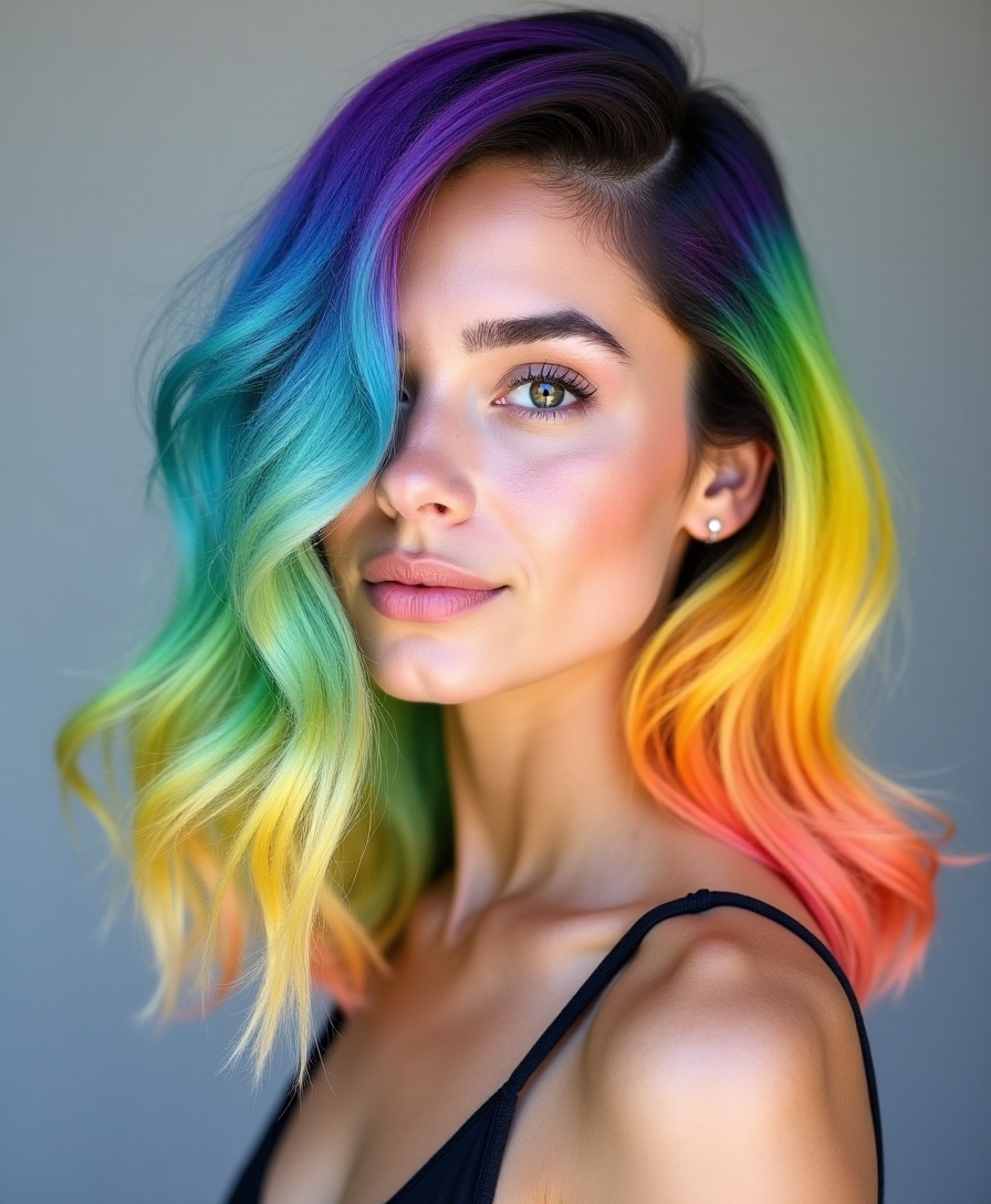 colorful hair trends shine