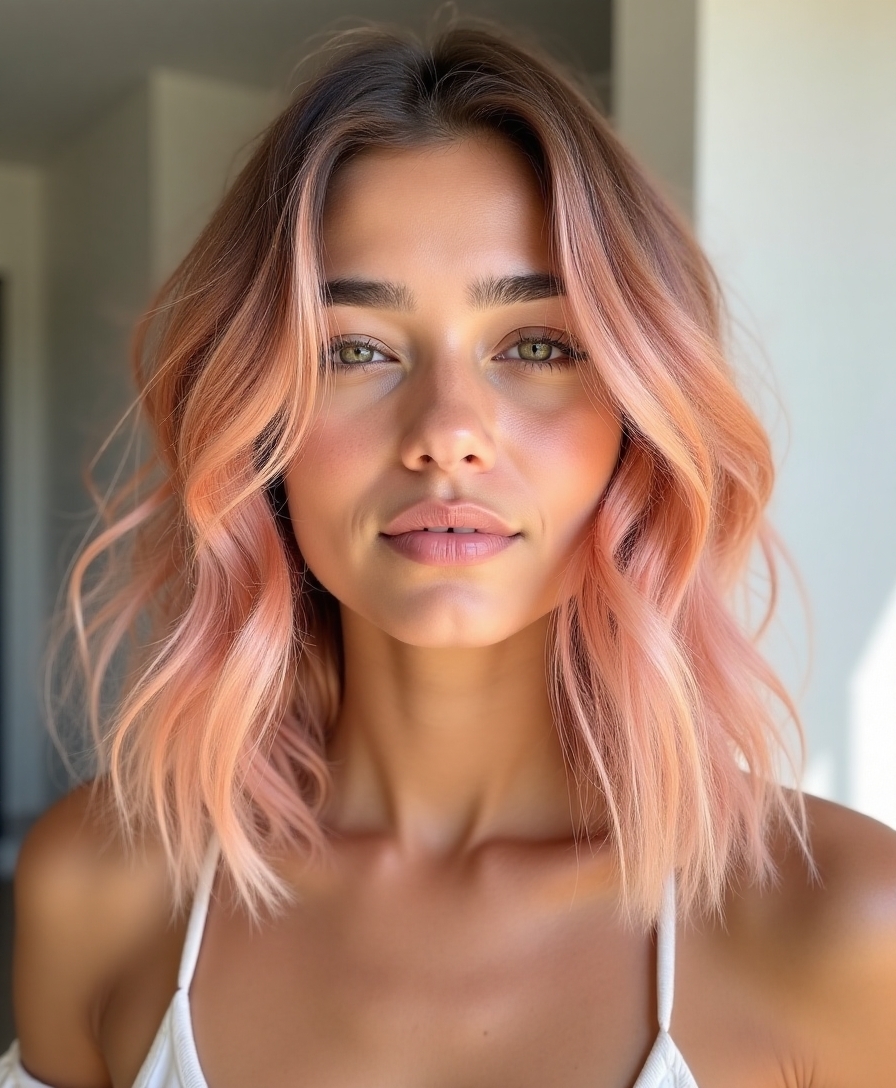 dreamy sunset inspired hair