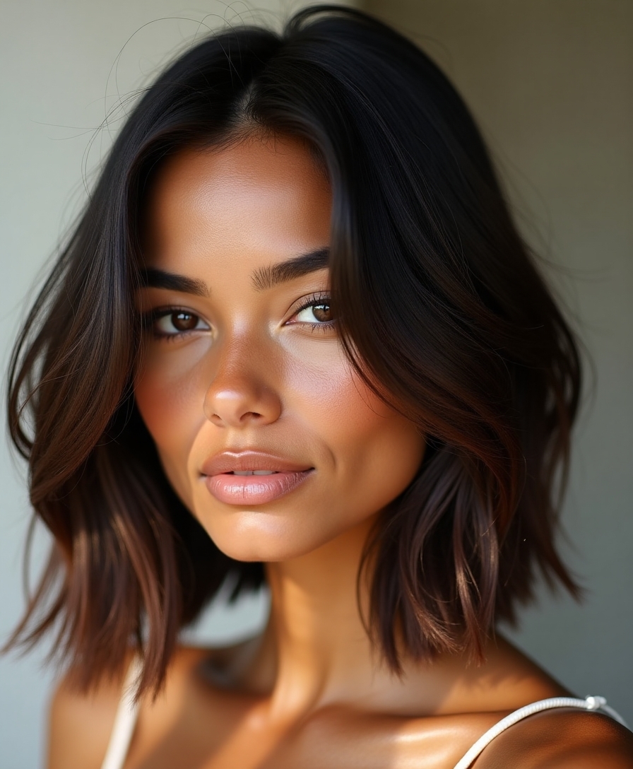effortless glossy summer hair