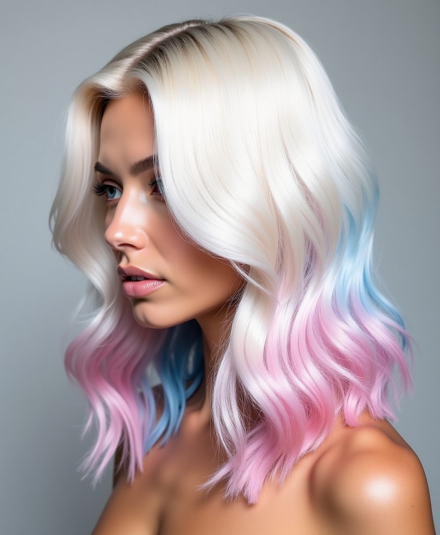 platinum ice with color
