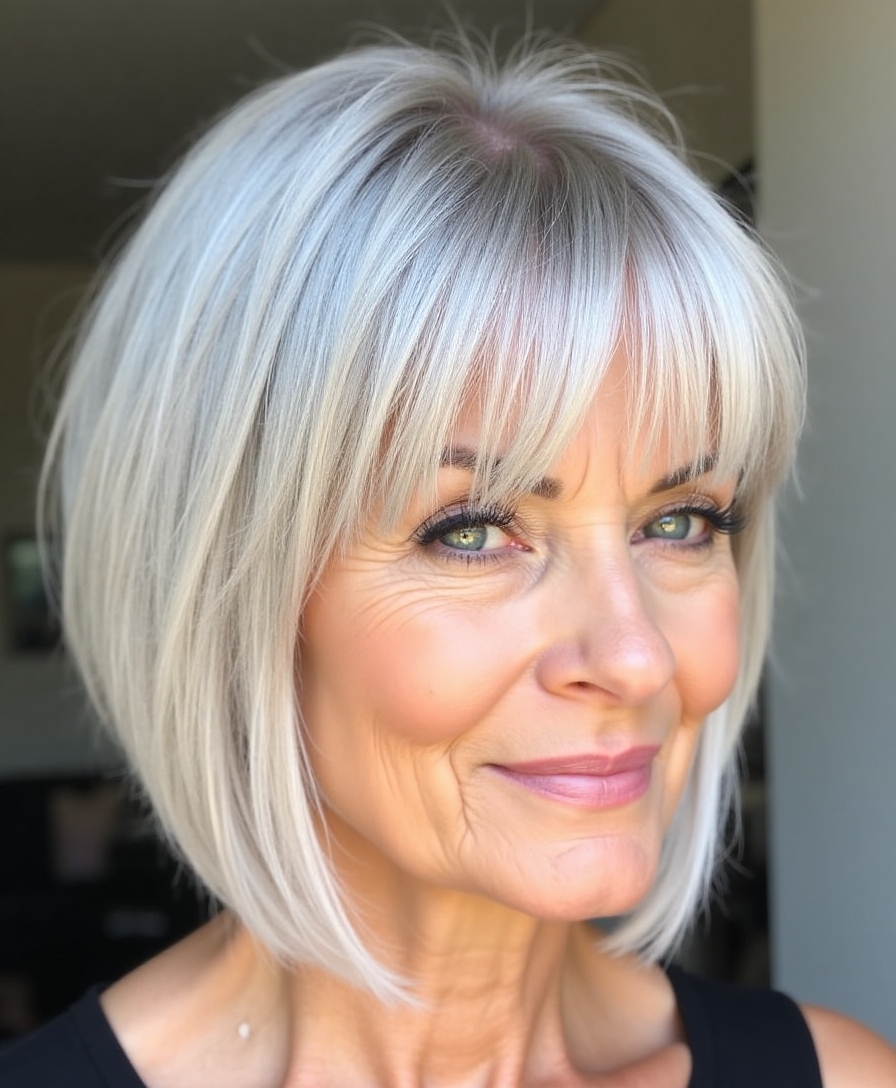 playful elegant bob hairstyle