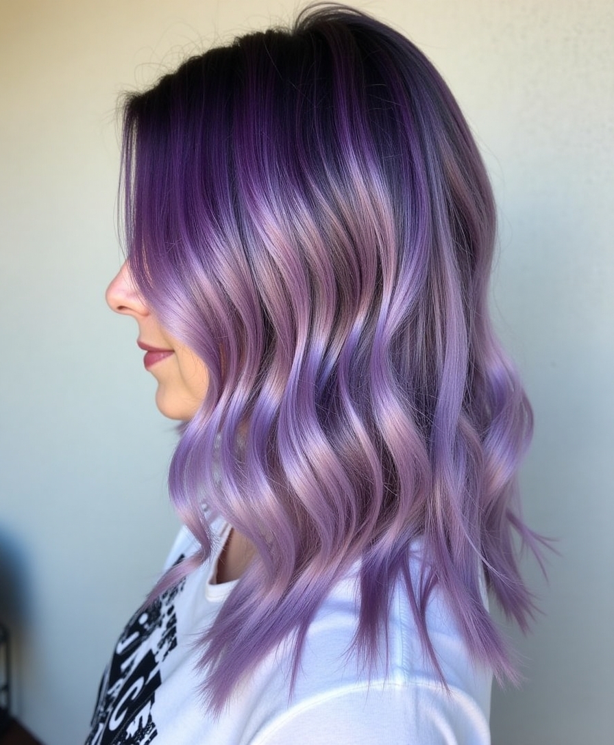 purple and lavender fusion