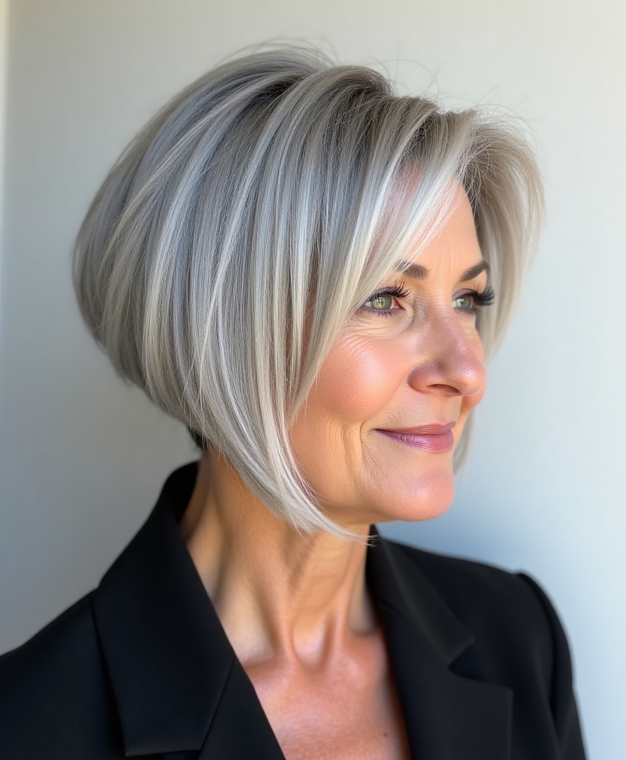 timeless elegant blunt bob
