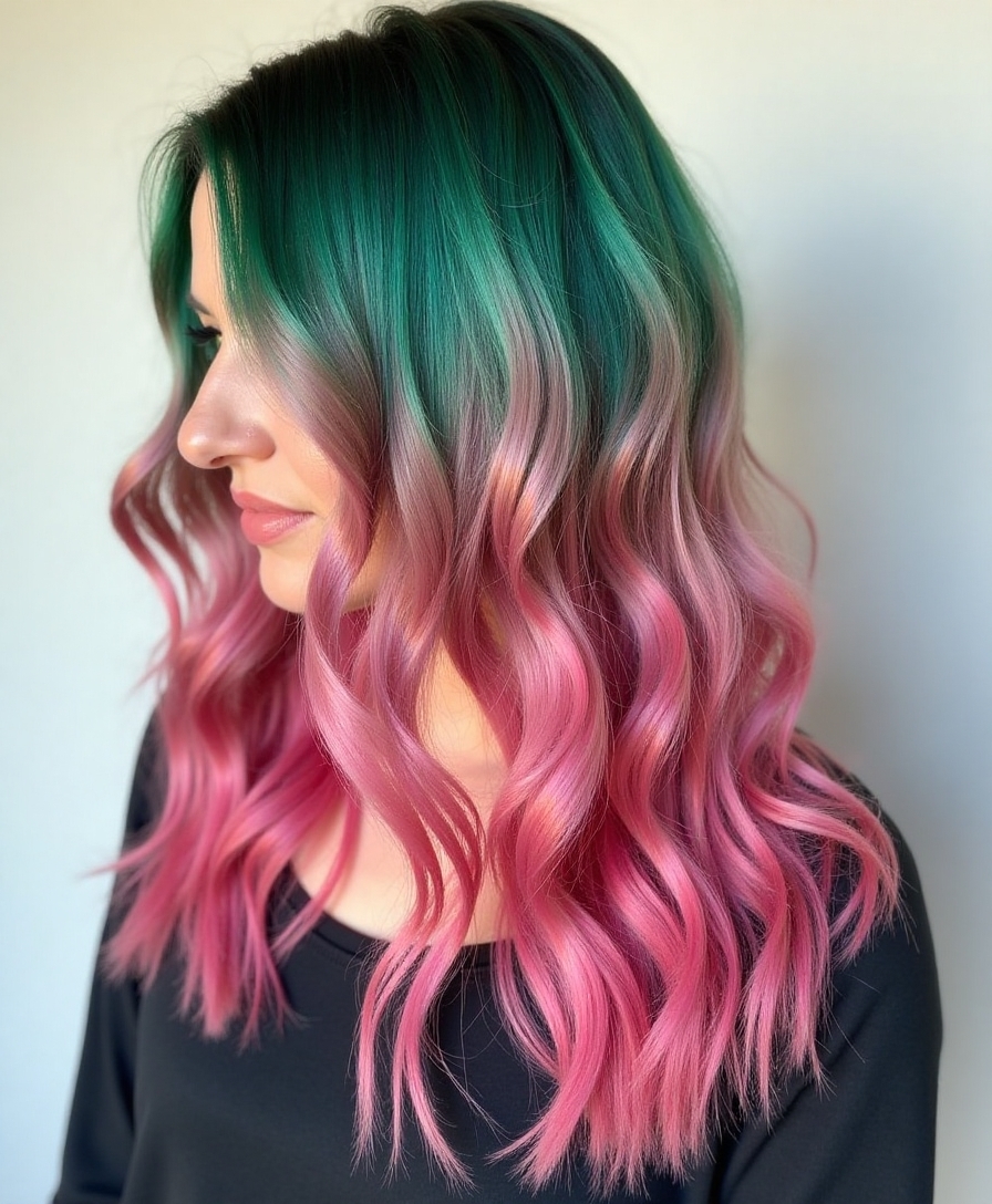 watermelon inspired hair colors
