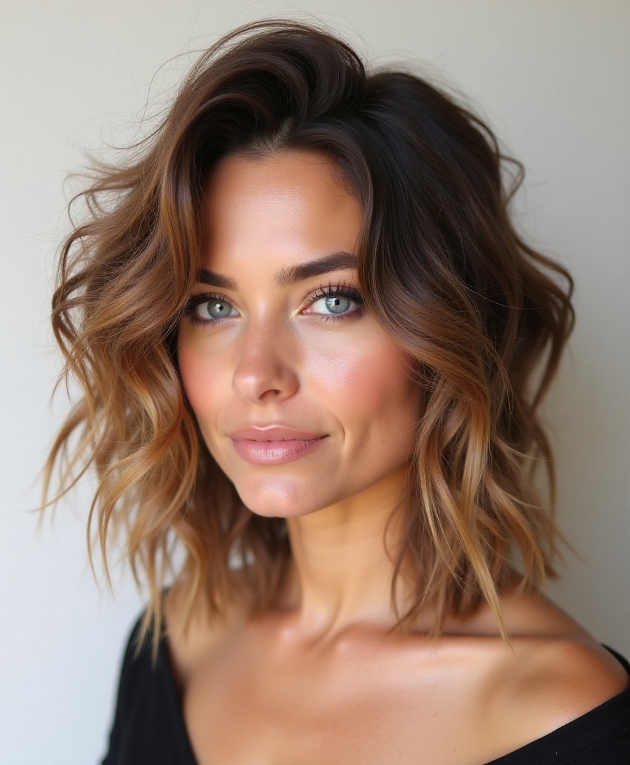 wild layered textured hairstyle
