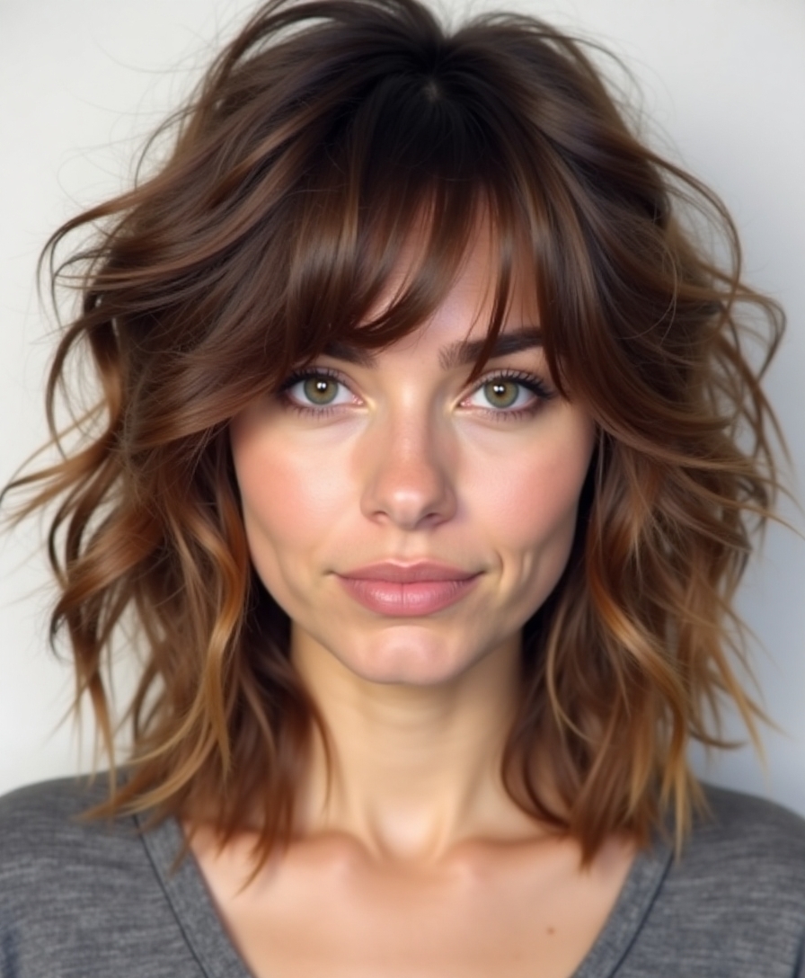 wolf cut styling tips