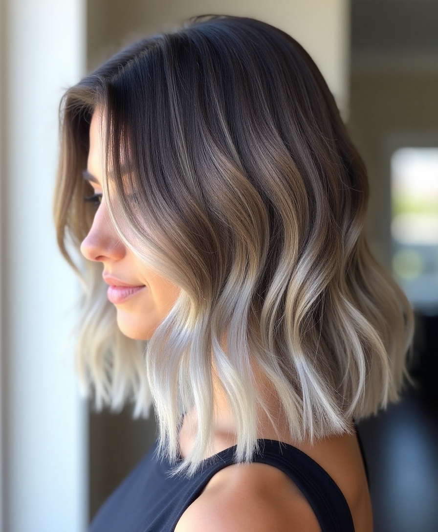 ash brown silver undertones