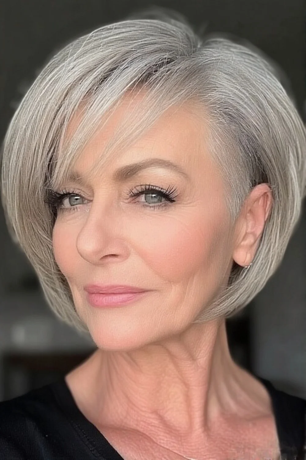 Bob haircut featuring an undercut for an edgy, bold twist.