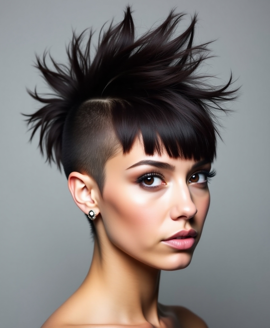 bold effortless faux hawk