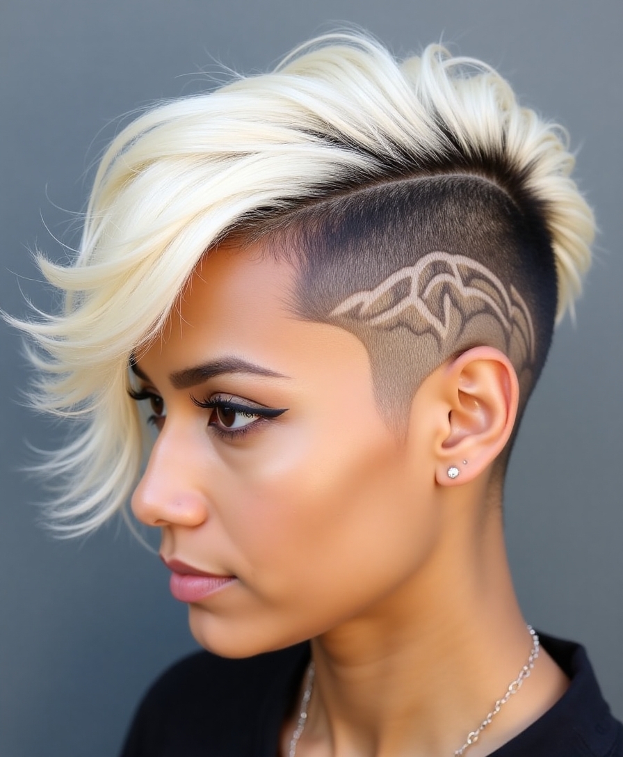 bold individuality through undercut