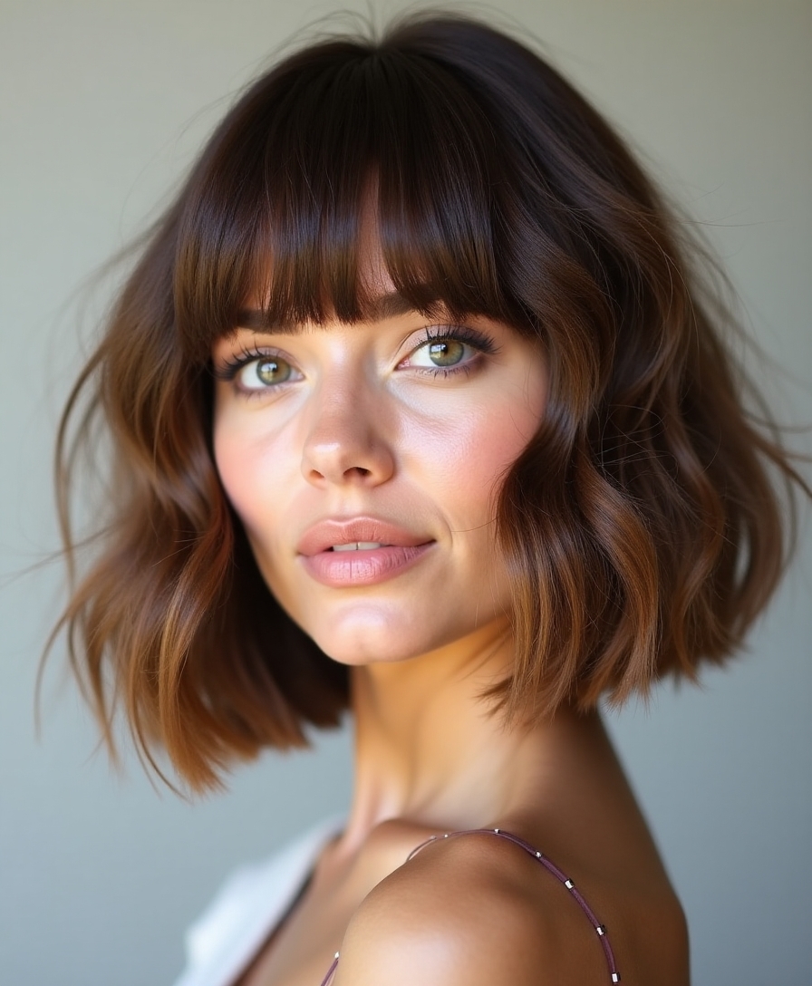 bouncy blunt bob versatility
