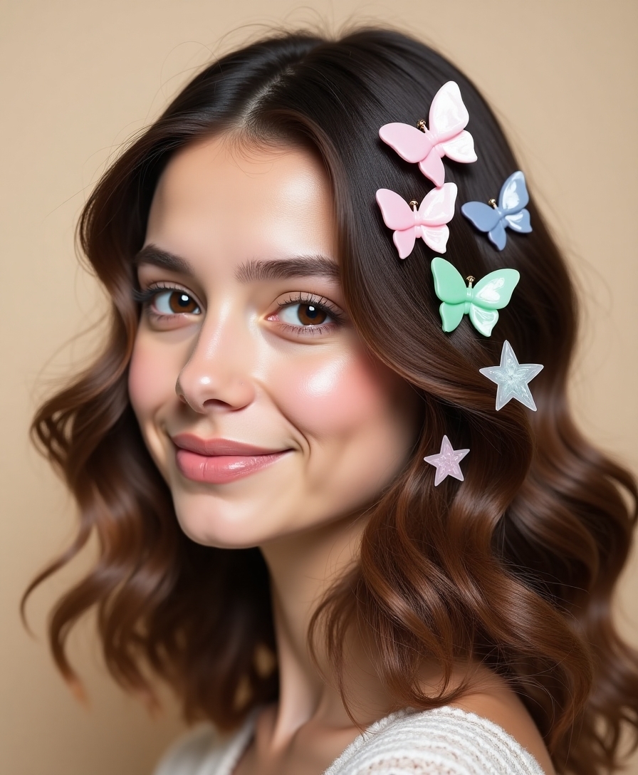 candy colored hair accessories