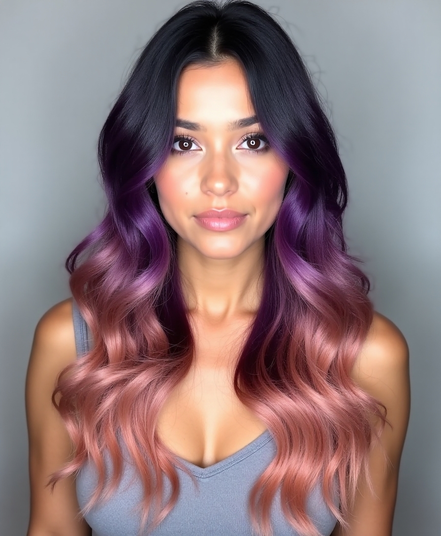 colorful hair transformation journey