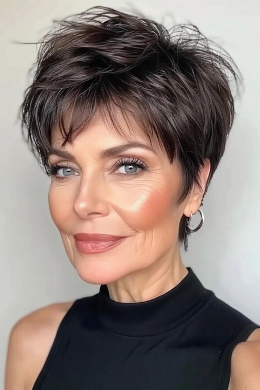 Edgy asymmetrical pixie cut variations for a bold, modern short hairstyle.
