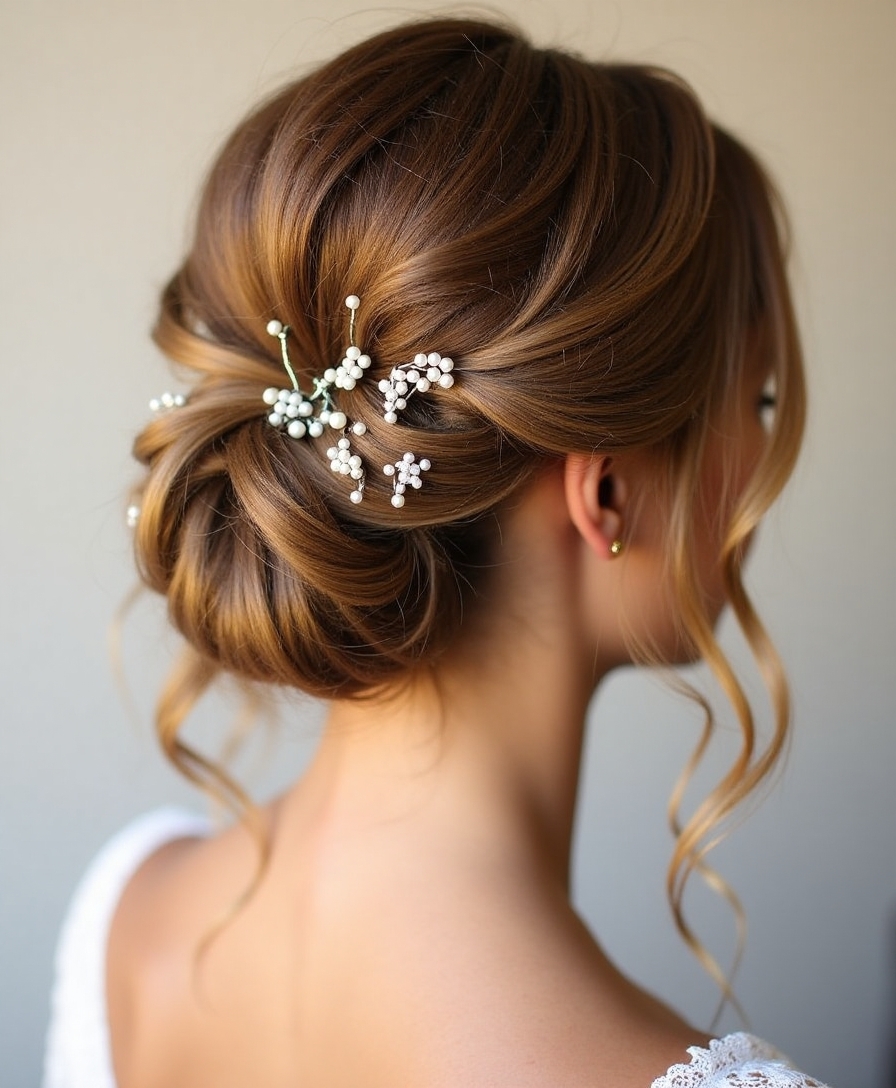 effortless elegant updo styling