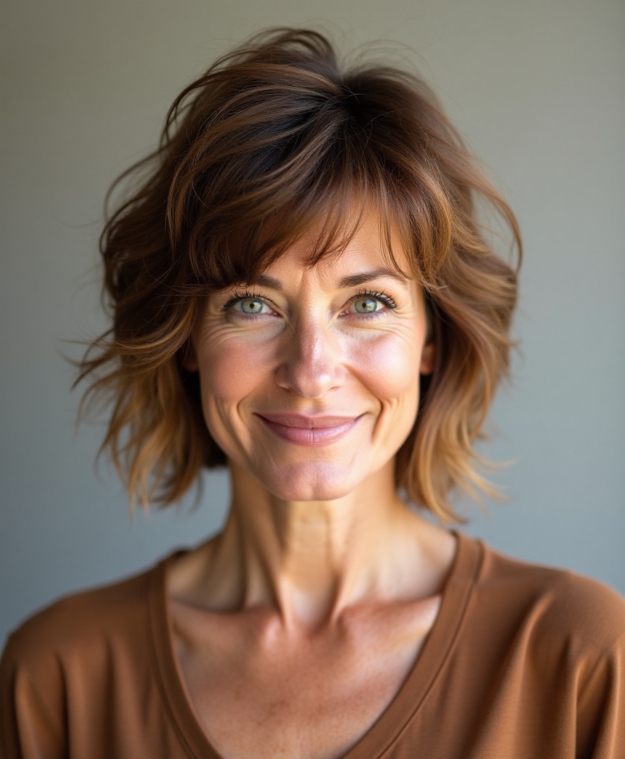 effortless shag haircut routine