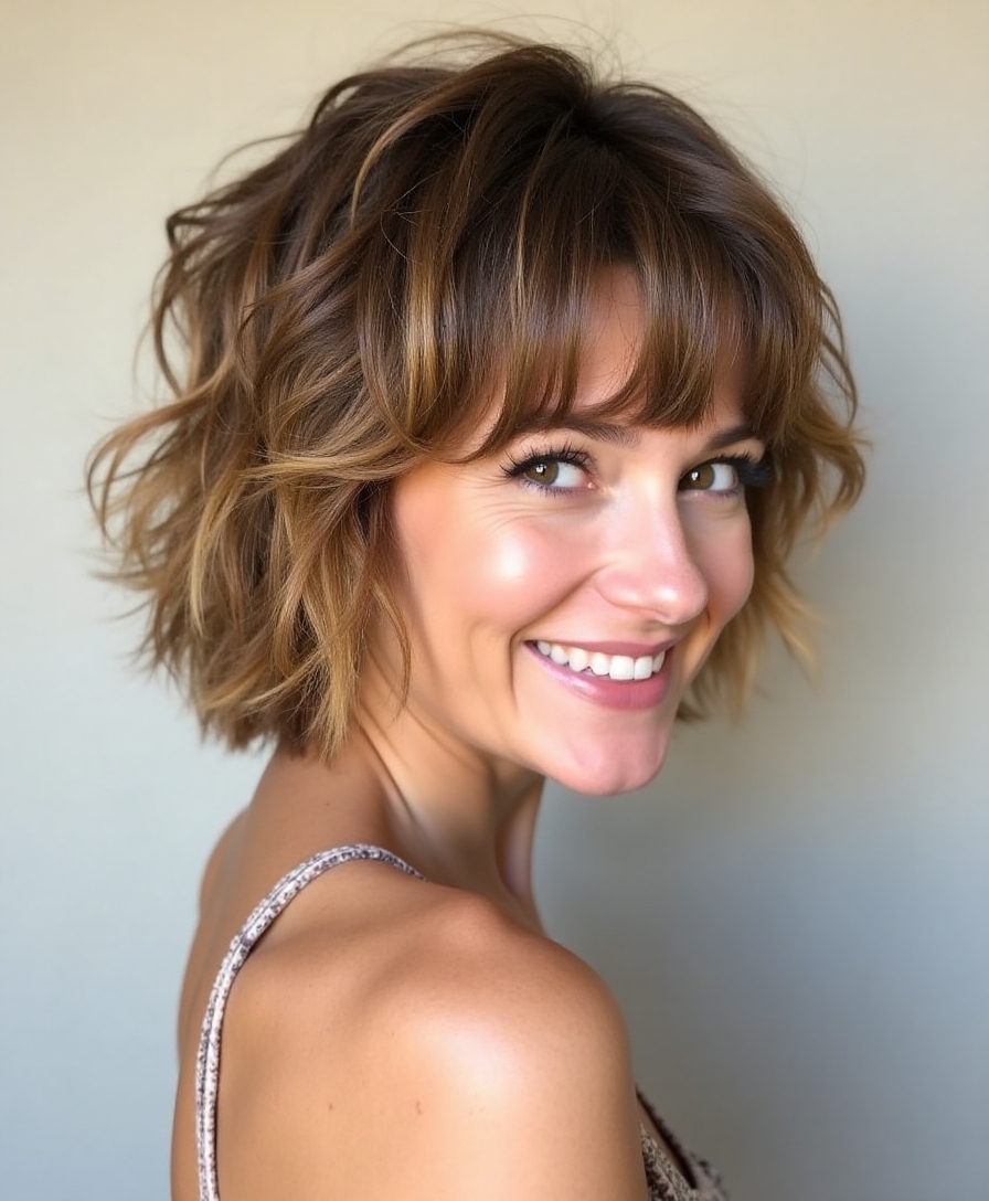 effortless stylish short shag