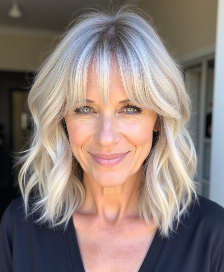 effortless youthful wavy hairstyle