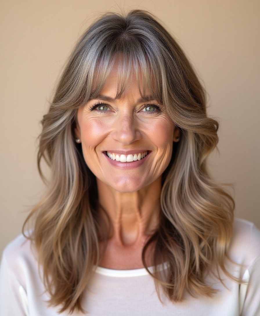 effortlessly beautiful curtain bangs