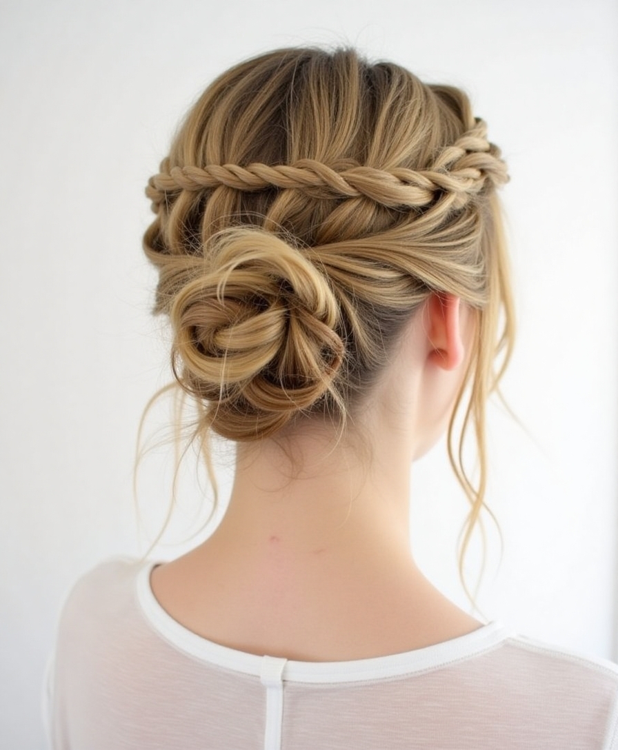 elegant braided crown hairstyle