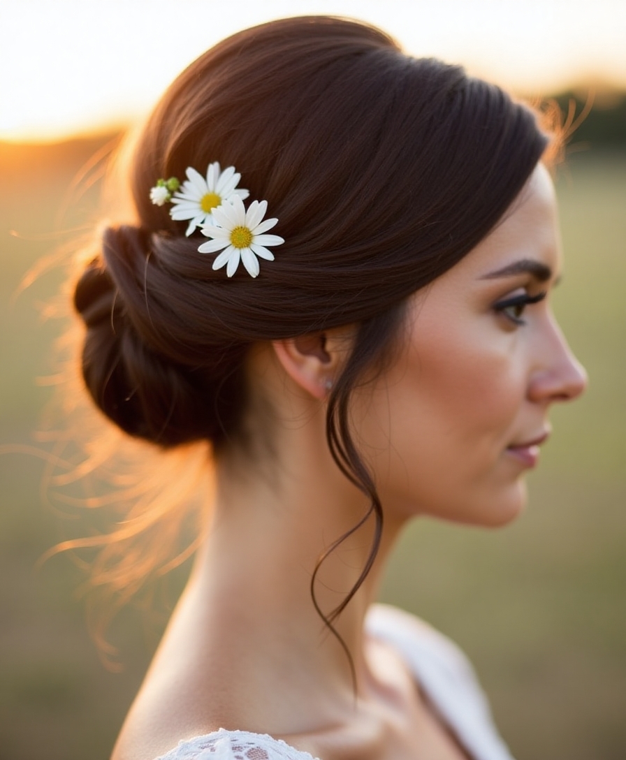 elegant effortless twisted bun