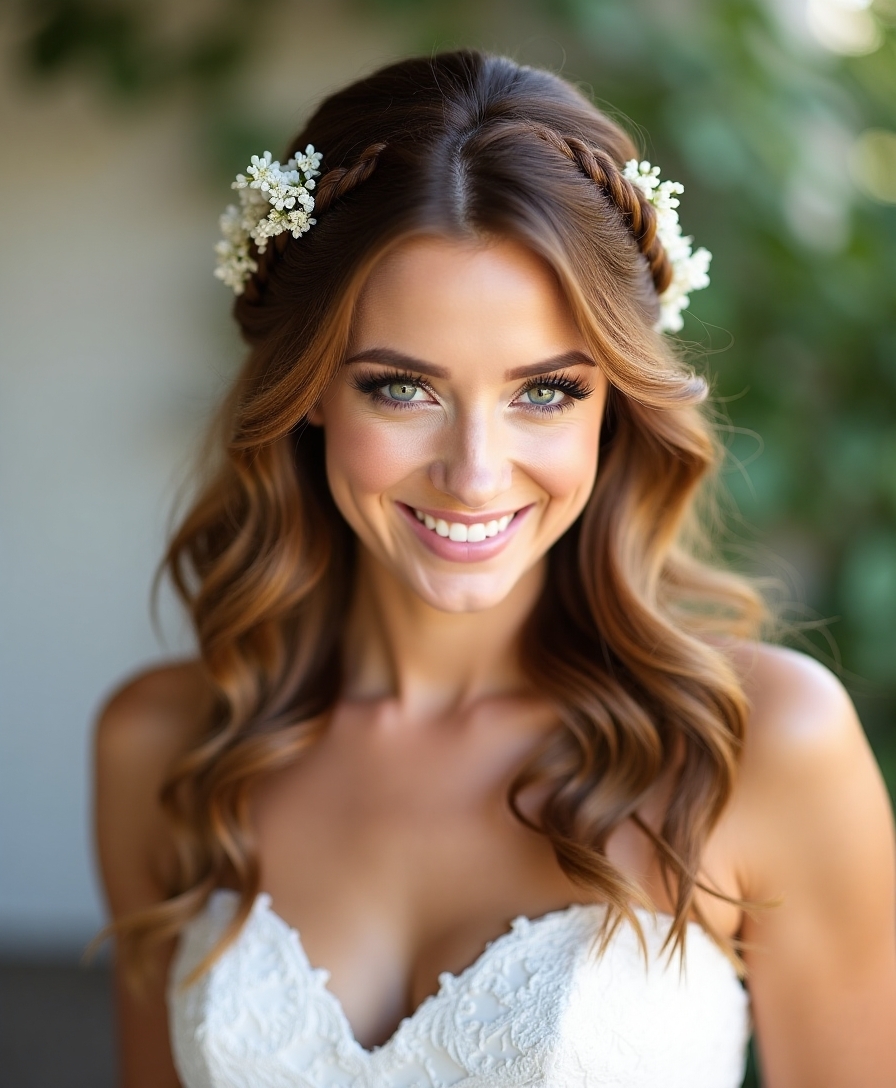 elegant twisted wedding hairstyle
