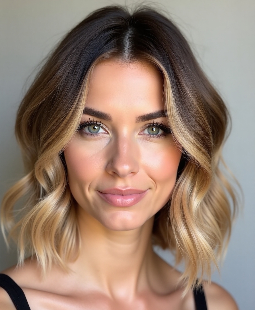 face framing highlights enhance beauty