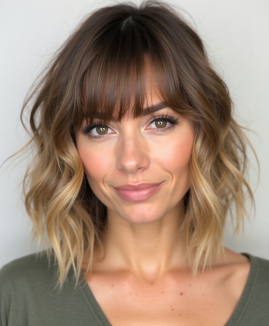 feathered butterfly bangs trend