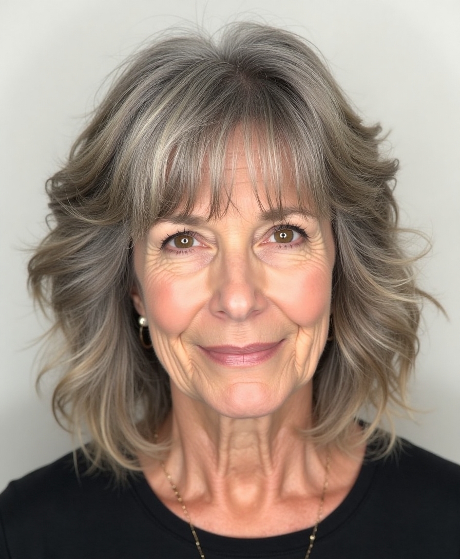 flattering textured shag haircuts