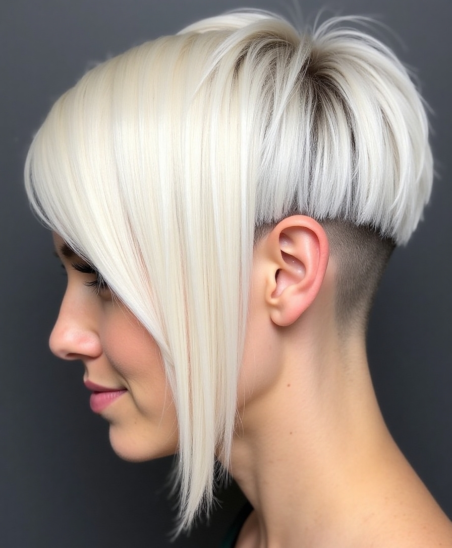 graduated bob with undercut