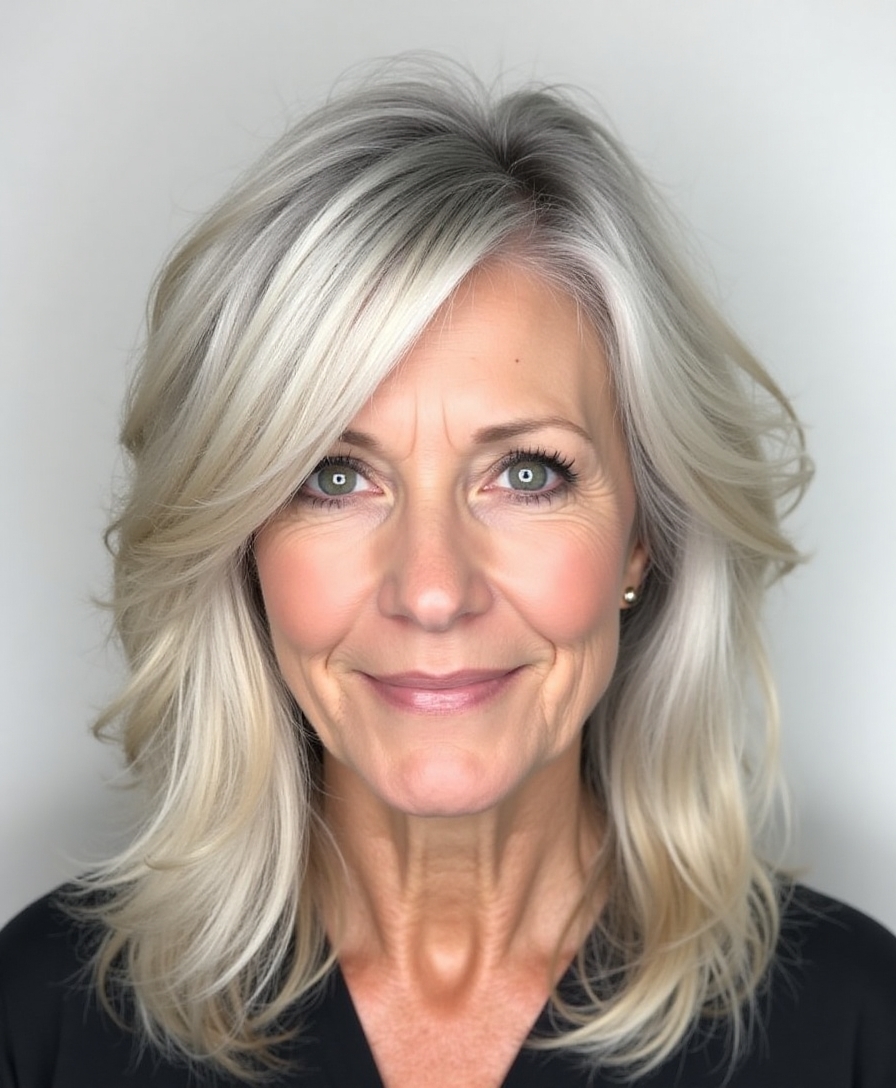 razor cut layered hairstyle