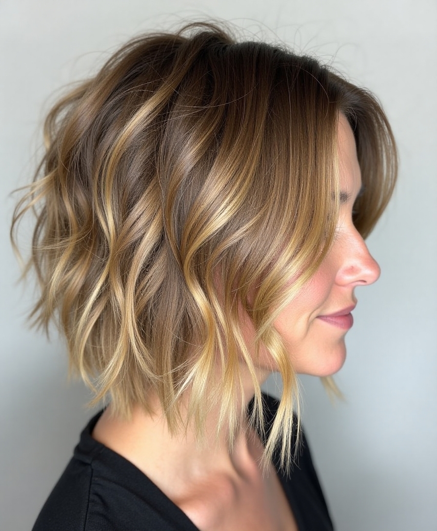 rebellious shaggy wavy bob