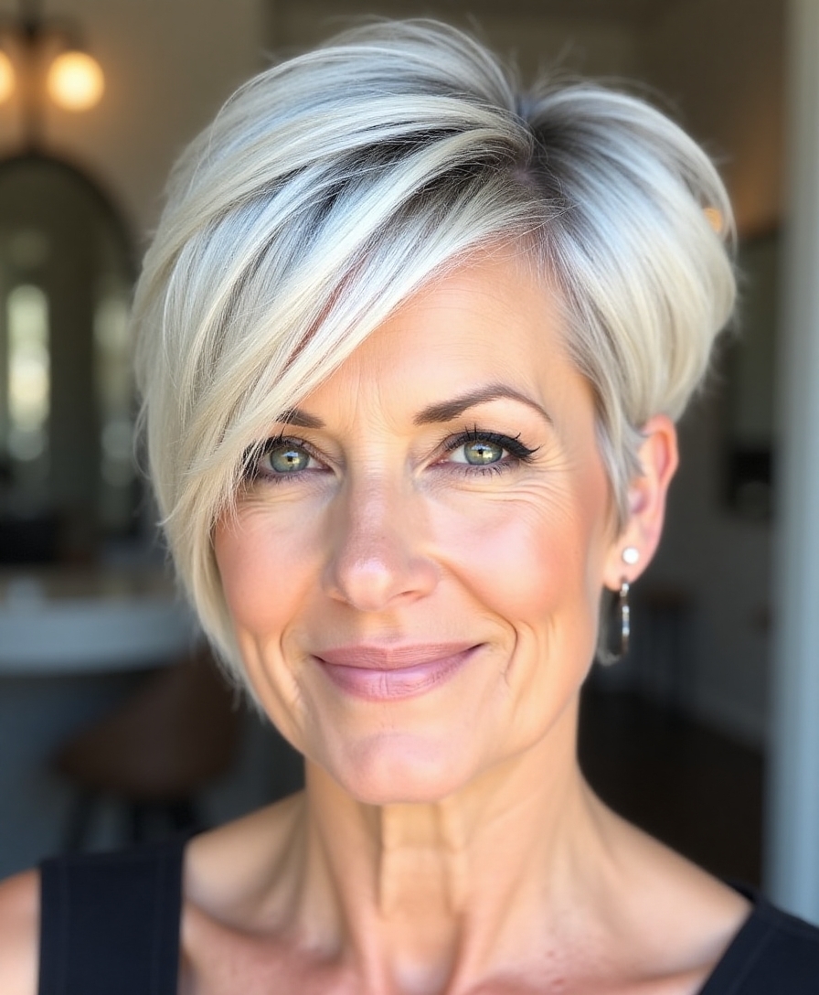 sassy yet classy hairstyle