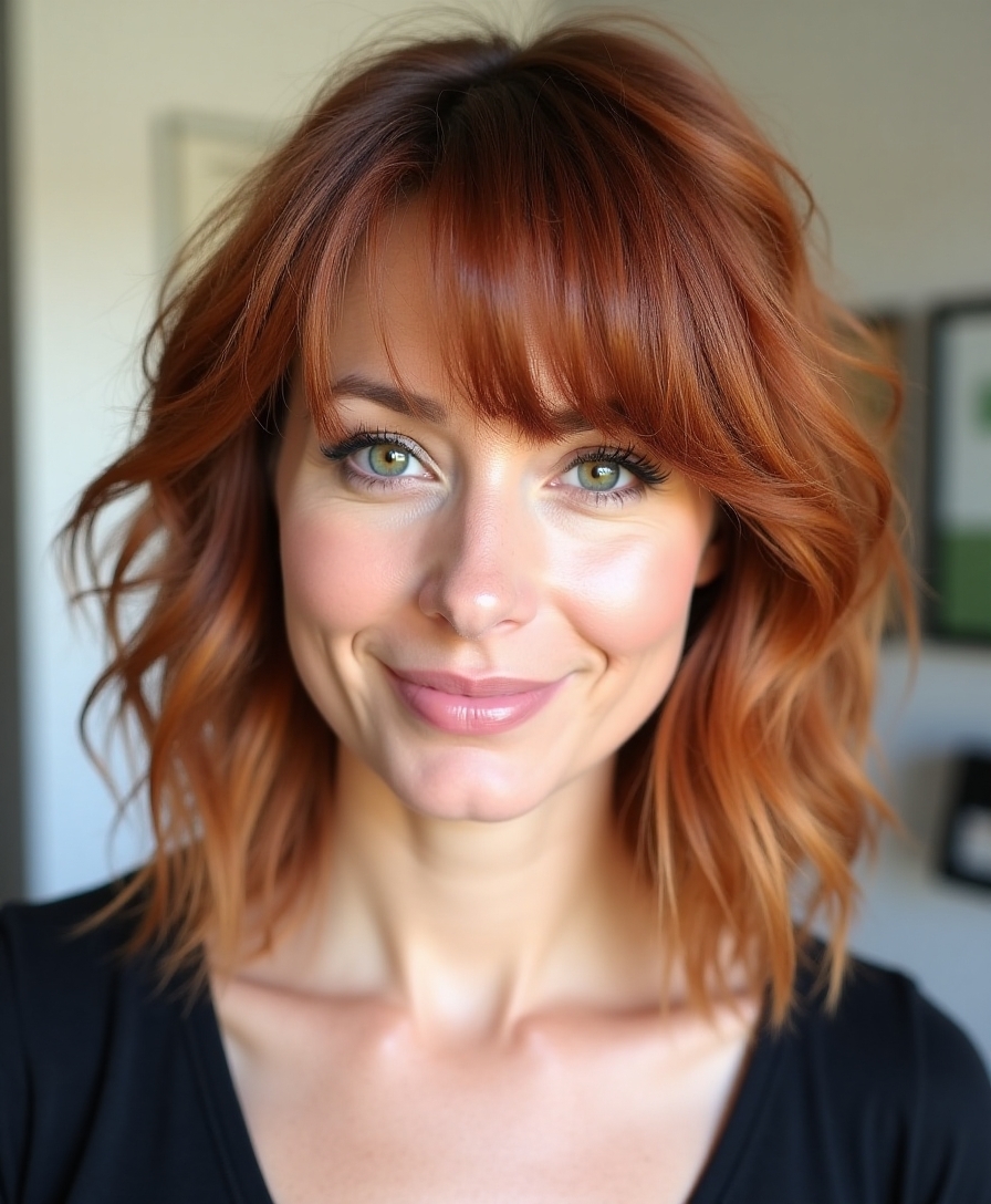 shag hairstyle for volume