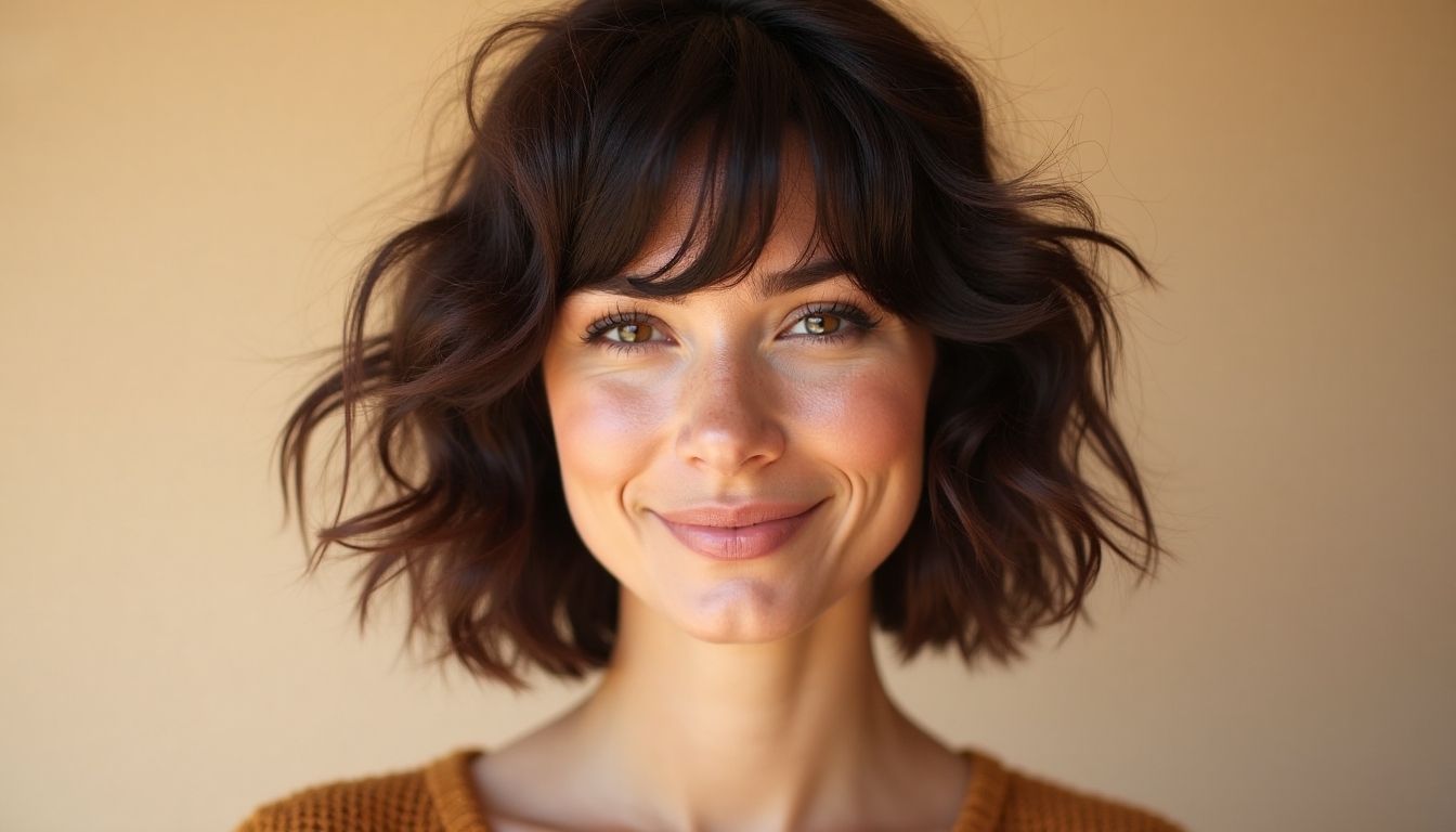 stylish haircuts for round faces