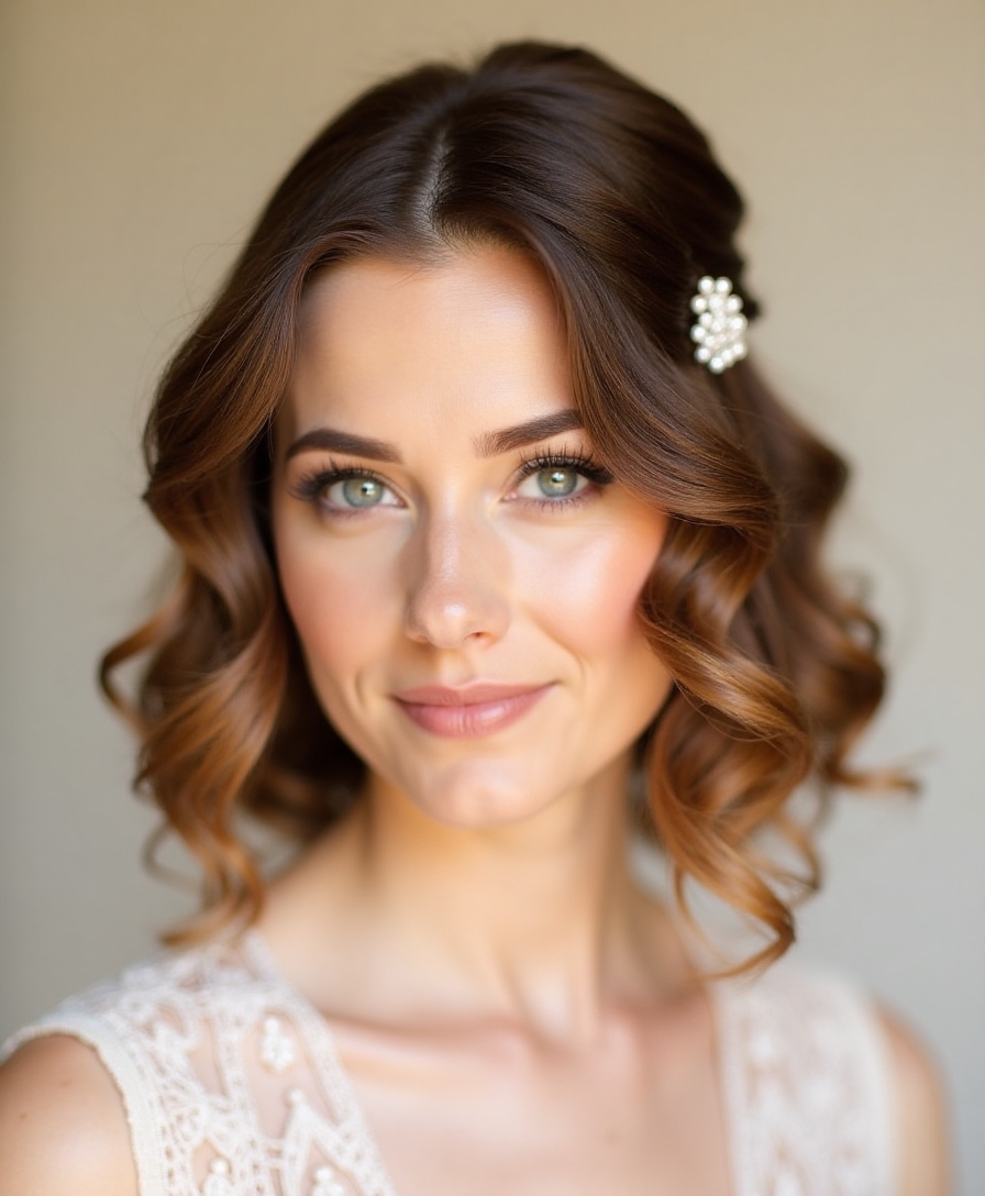 timeless vintage wedding hairstyle