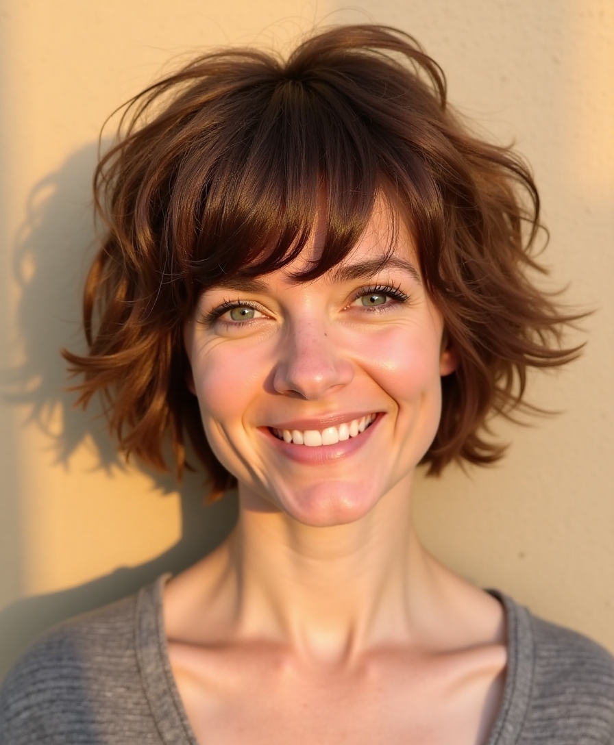 versatile short shag haircuts