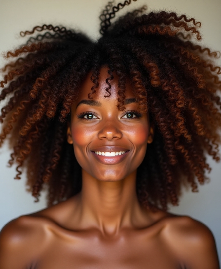 voluminous curls enhance confidence