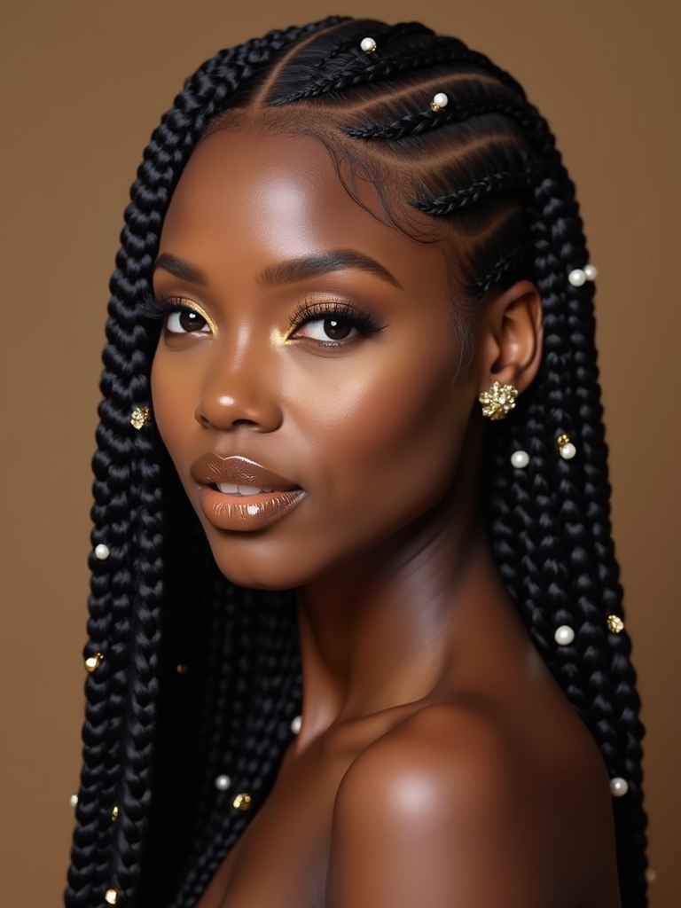 accessorize cornrows for elegance