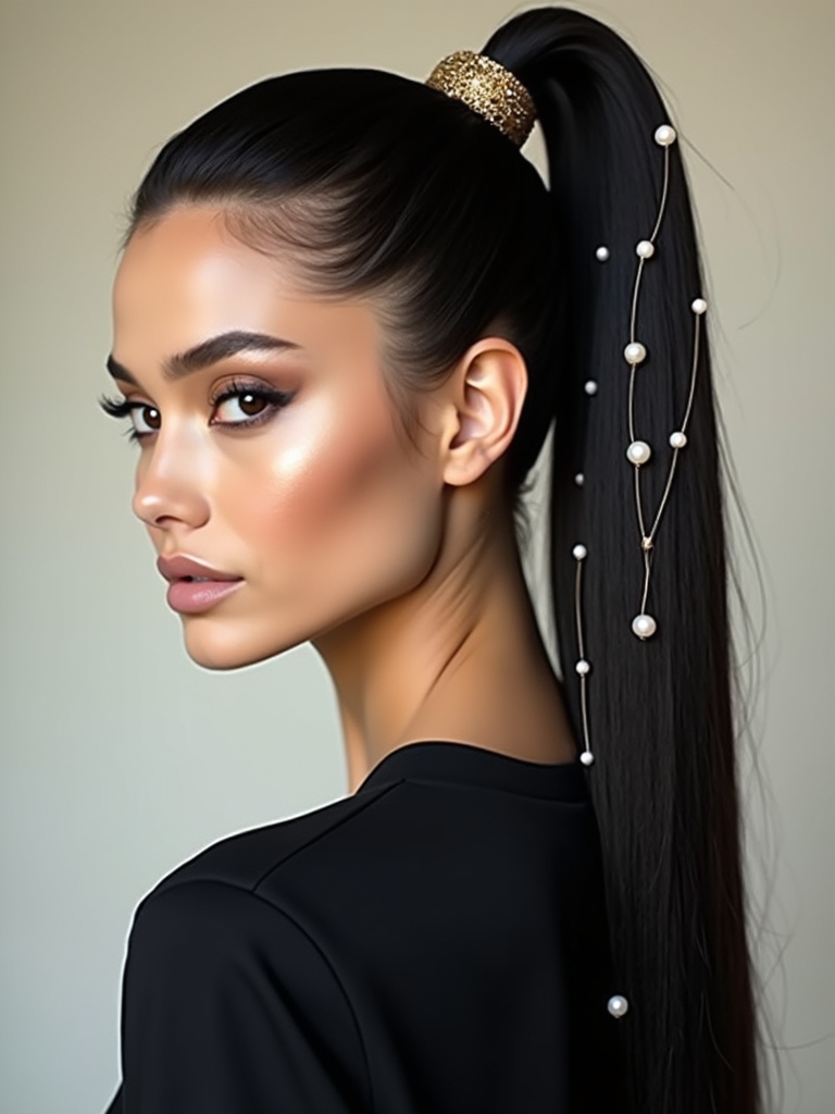 accessorize your high ponytail