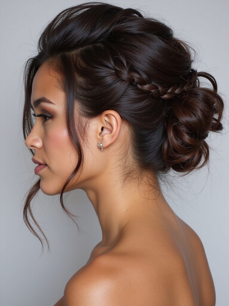 asymmetrical chic updo tutorial