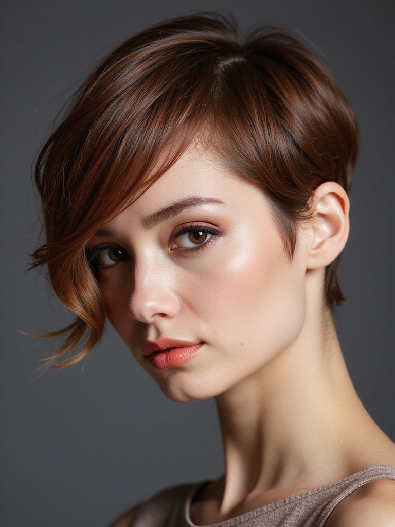 bangs enhance pixie hairstyles