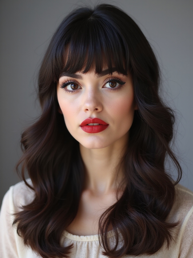 bangs styles through decades