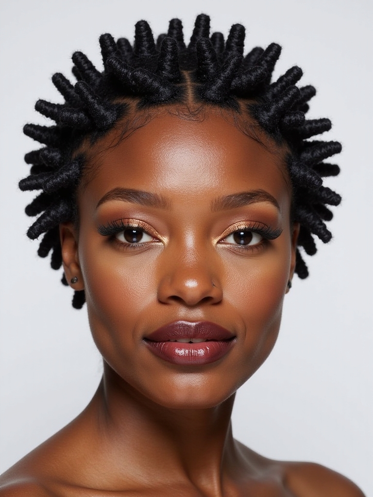 bantu knots for short hair